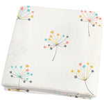 Organic Cotton Baby Swaddle Blanket 120x120cm Soft Breathable Newborn Receiving Blanket for Summer Spring Baby Wrap