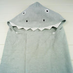 Newborn Hooded Baby Towel Blanket Soft Cotton Infant Bath Wrap for 1–3 Months Lion Cat Shark Rabbit Elephant