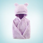 Soft Hooded Baby Bath Towel with Ears – Ultra Absorbent Baby Towel Wrap for Newborns & Infants, Quick Dry Baby Care Essential