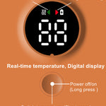 Portable Baby Bottle Warmer USB Rechargeable Milk Heater with Temperature Control Travel Feeding Warmer for Newborn