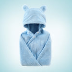 Soft Hooded Baby Bath Towel with Ears – Ultra Absorbent Baby Towel Wrap for Newborns & Infants, Quick Dry Baby Care Essential