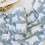 Organic Cotton Baby Swaddle Blanket 120x120cm Soft Breathable Newborn Receiving Blanket for Summer Spring Baby Wrap