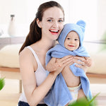 Soft Hooded Baby Bath Towel with Ears – Ultra Absorbent Baby Towel Wrap for Newborns & Infants, Quick Dry Baby Care Essential