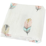 Organic Cotton Baby Swaddle Blanket 120x120cm Soft Breathable Newborn Receiving Blanket for Summer Spring Baby Wrap