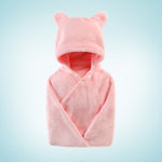 Soft Hooded Baby Bath Towel with Ears – Ultra Absorbent Baby Towel Wrap for Newborns & Infants, Quick Dry Baby Care Essential