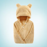 Soft Hooded Baby Bath Towel with Ears – Ultra Absorbent Baby Towel Wrap for Newborns & Infants, Quick Dry Baby Care Essential