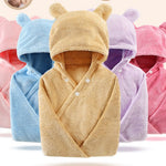 Soft Hooded Baby Bath Towel with Ears – Ultra Absorbent Baby Towel Wrap for Newborns & Infants, Quick Dry Baby Care Essential