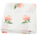 Organic Cotton Baby Swaddle Blanket 120x120cm Soft Breathable Newborn Receiving Blanket for Summer Spring Baby Wrap