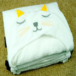 Newborn Hooded Baby Towel Blanket Soft Cotton Infant Bath Wrap for 1–3 Months Lion Cat Shark Rabbit Elephant