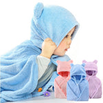Soft Hooded Baby Bath Towel with Ears – Ultra Absorbent Baby Towel Wrap for Newborns & Infants, Quick Dry Baby Care Essential
