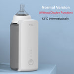 Portable Baby Bottle Warmer USB Rechargeable Milk Heater with Temperature Control Travel Feeding Warmer for Newborn