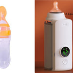 Portable Baby Bottle Warmer USB Rechargeable Milk Heater with Temperature Control Travel Feeding Warmer for Newborn